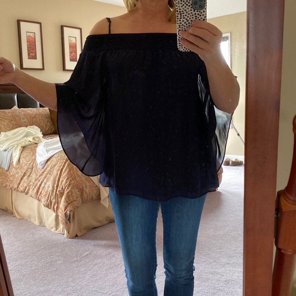 Parker navy blouse